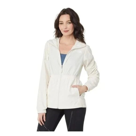The North Face Cyclone Hoodie White Windbreaker Full Zip Jacket Women's XS NWOT - Picture 1 of 10